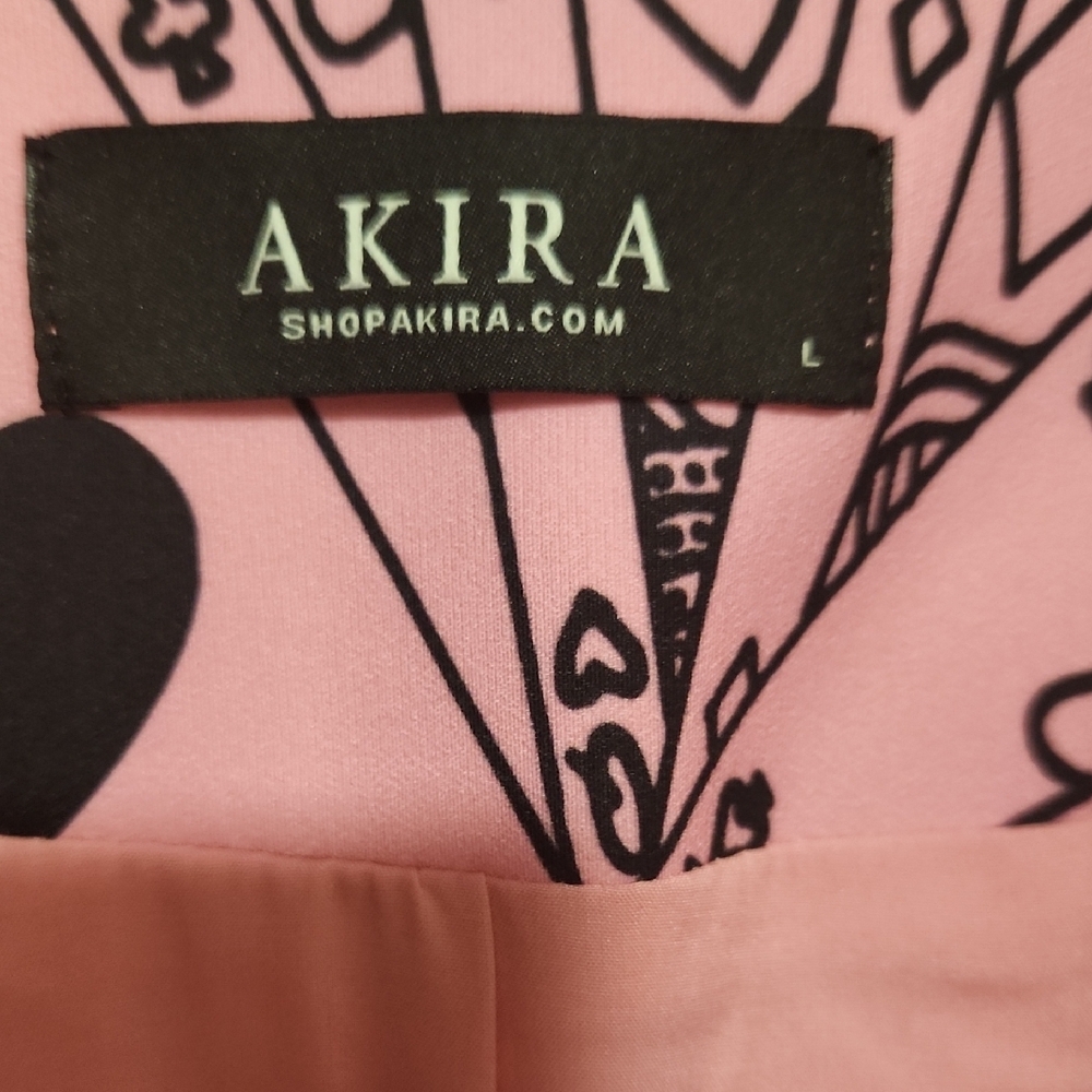 AKIRA Pink Blazer with Black Motifs - Picture 2 of 5